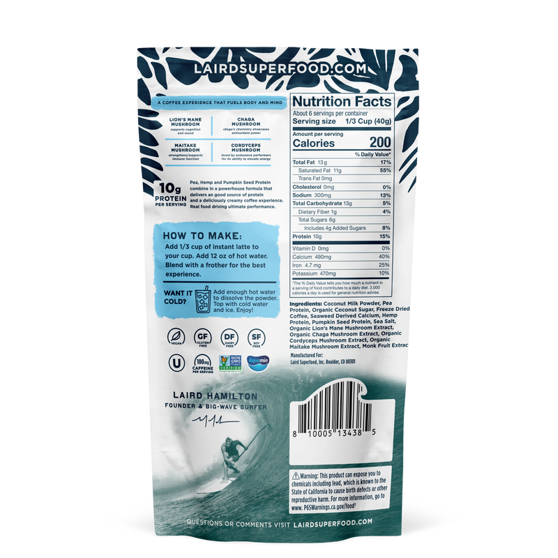 protein instant latte back