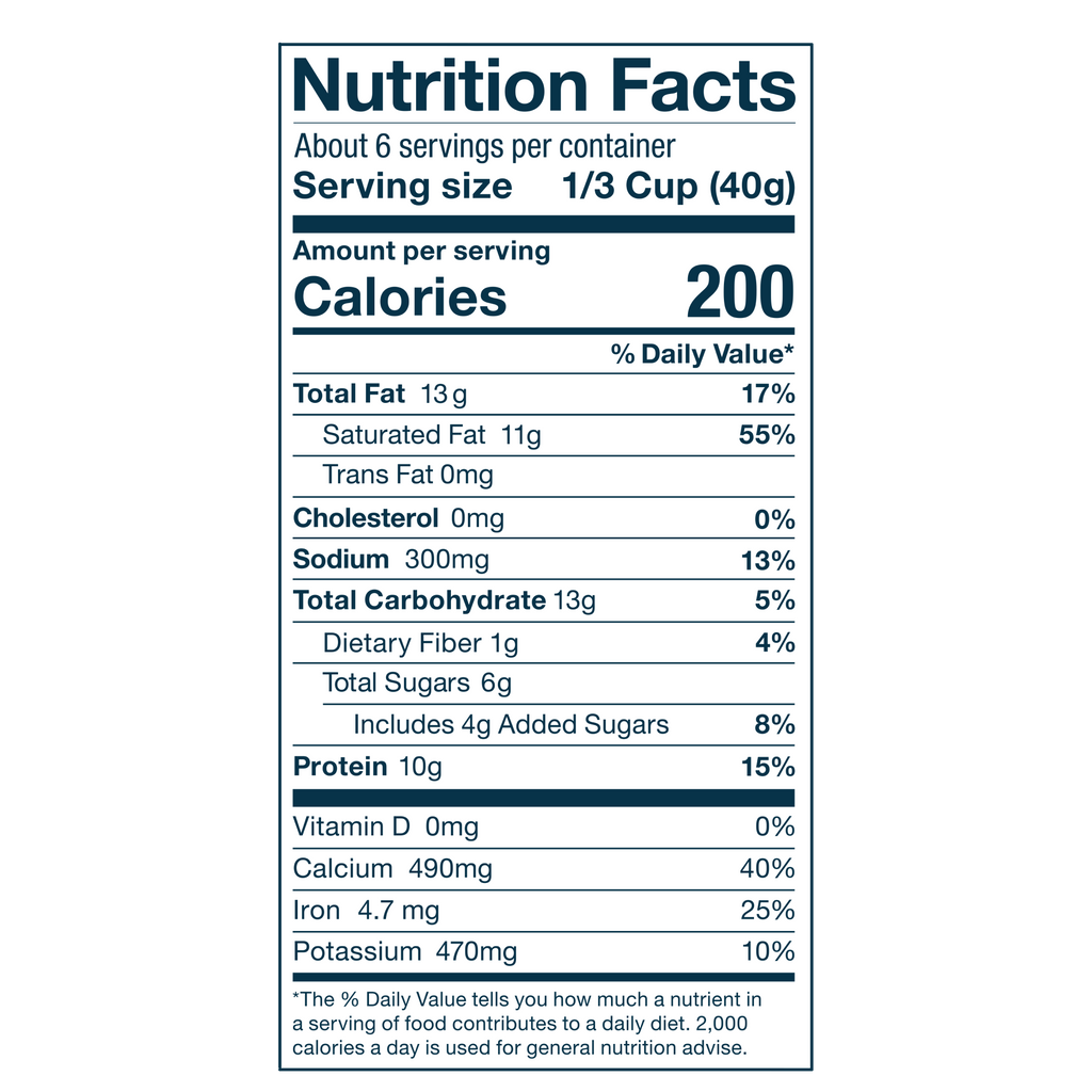 protein instant latte NFP