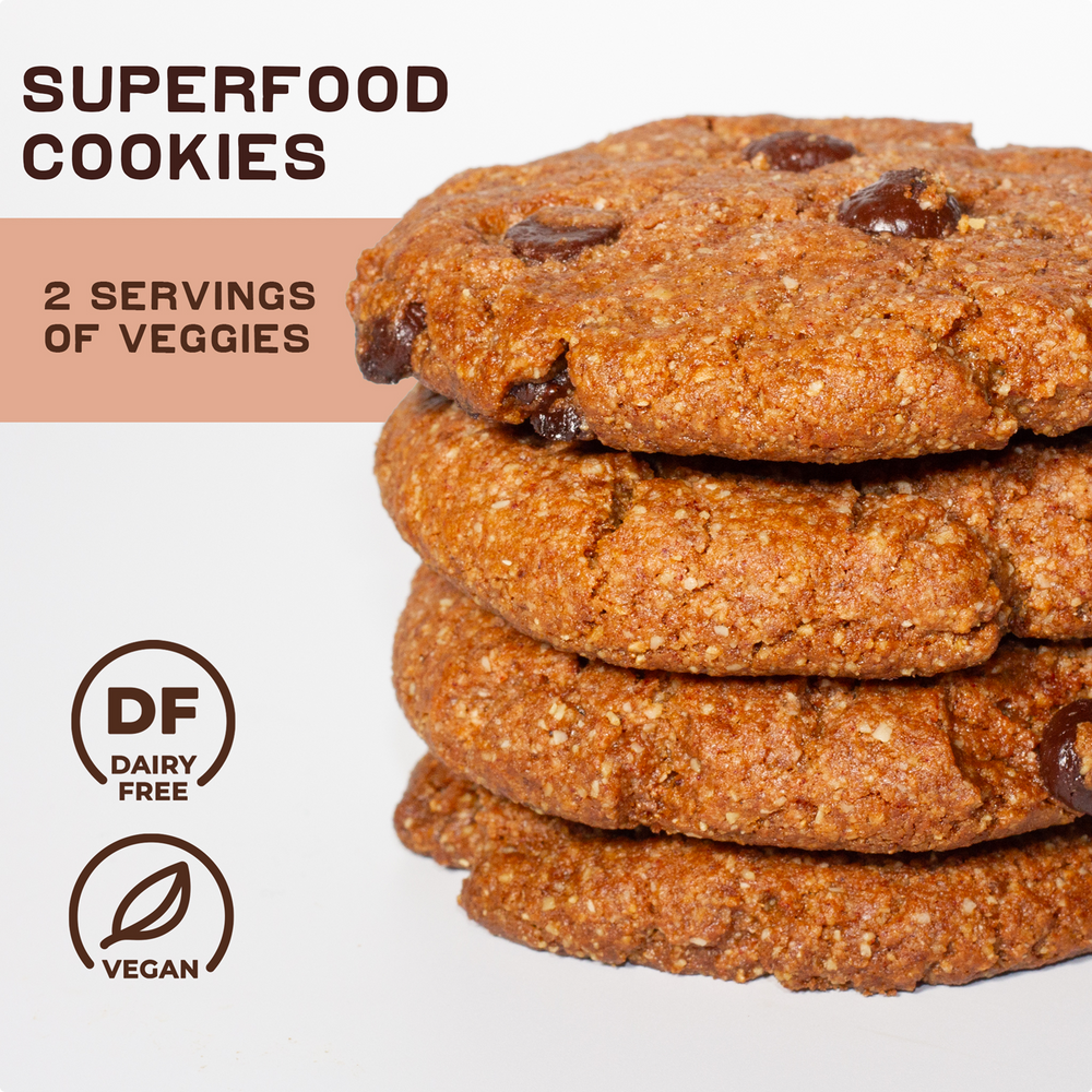 Laird Superfood cookies with benefits shown