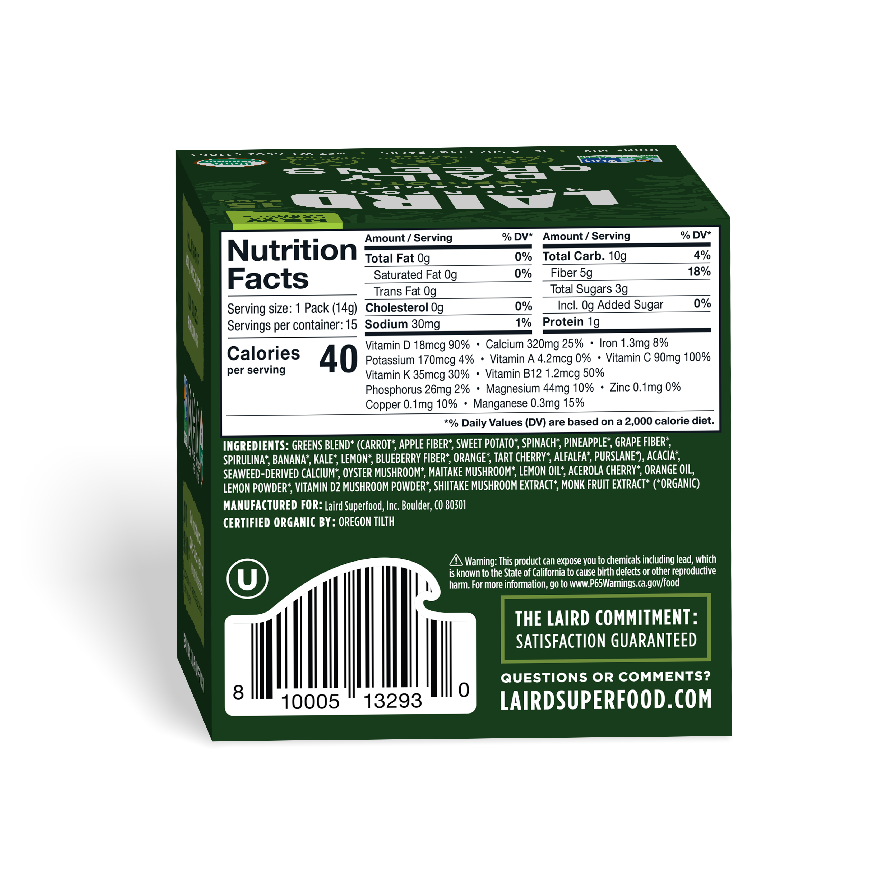 Organic Prebiotic Daily Greens