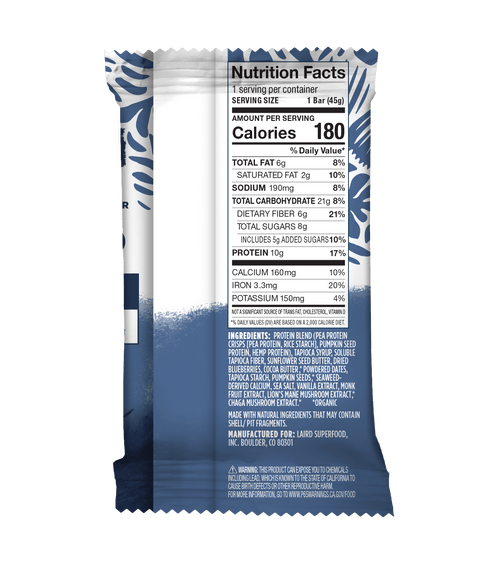 Blueberry + Sunflower Butter Protein Bar (10pk)