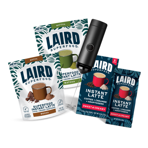 Lattes on the go bundle pack by Laird Superfoods