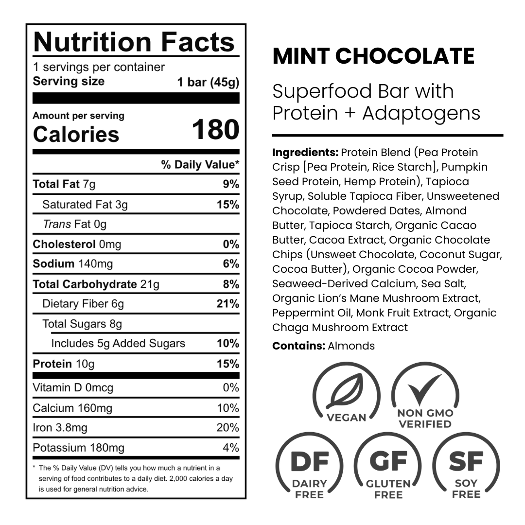 Mint Chocolate Superfood Bar (10pck)