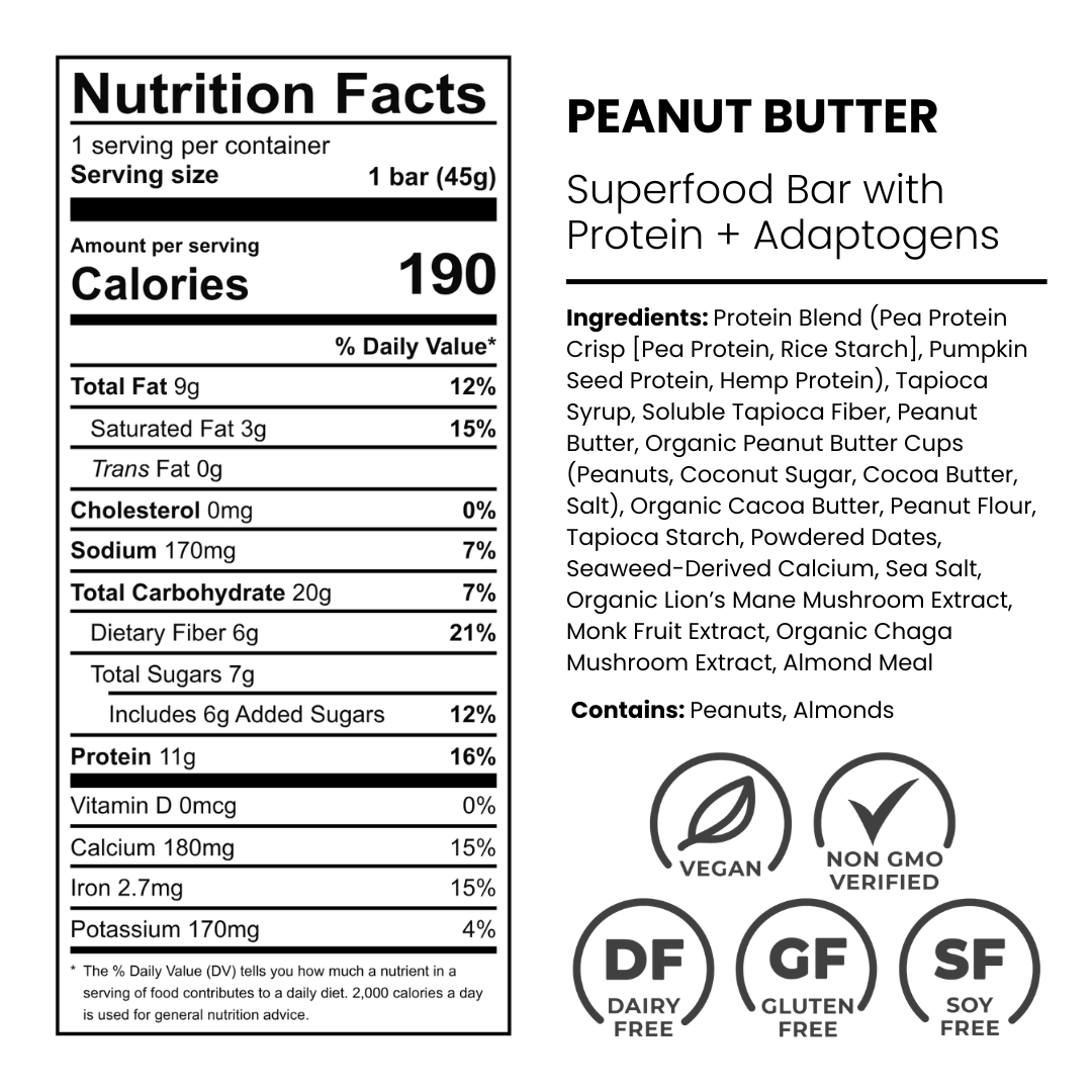 Peanut Butter Superfood Bar (10pck)