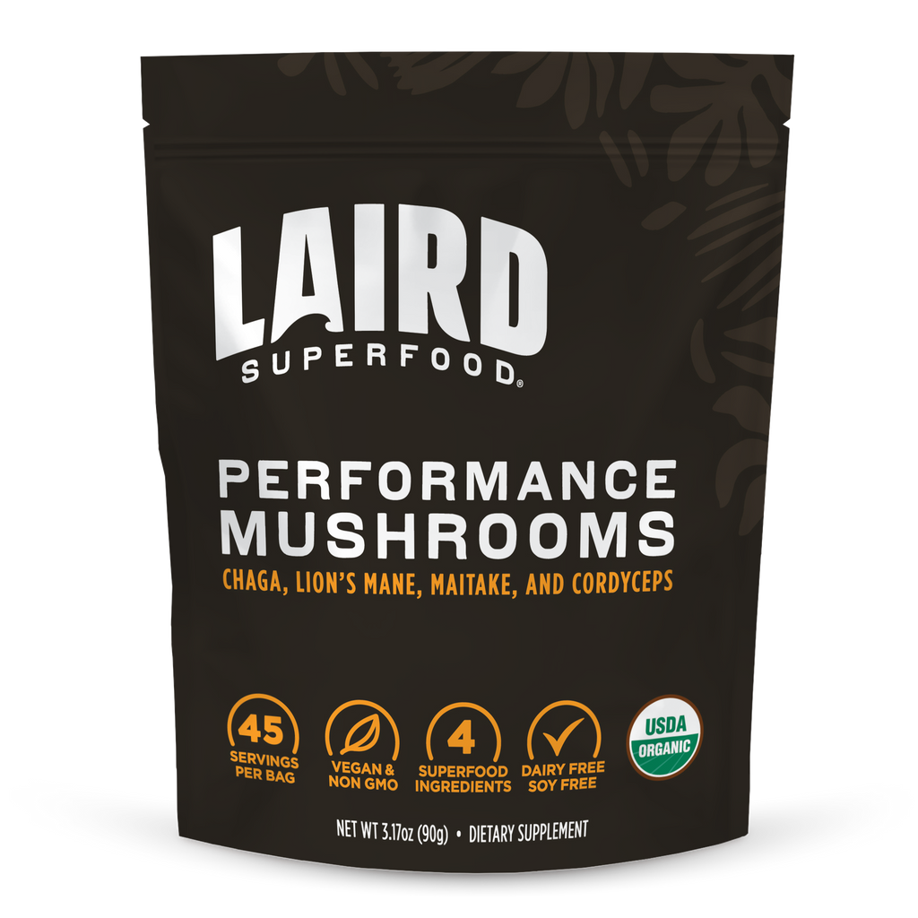 performance mushrooms front packaging