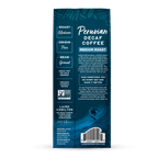 Peruvian Medium Roast Ground Decaf Coffee Back of Packaging