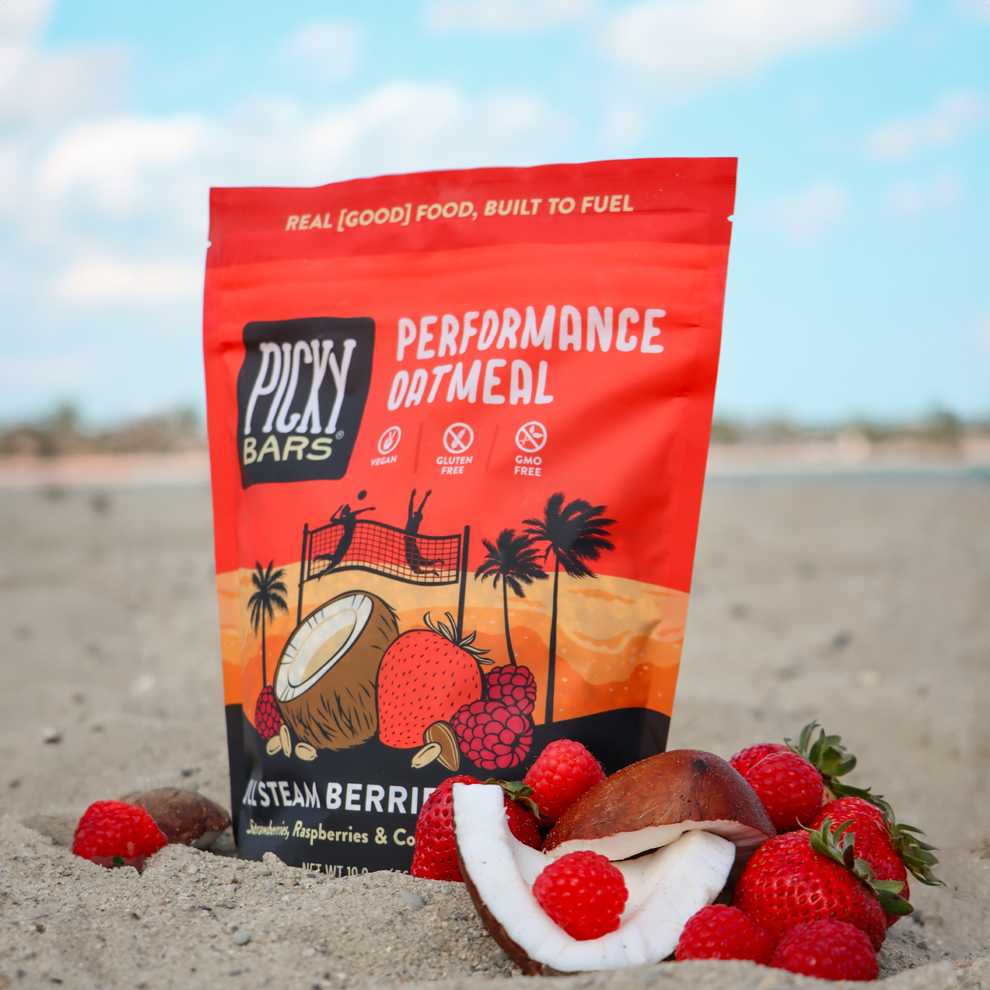 Full Steam Berries & Cream Performance Oatmeal | Picky Bars Full Steam Berries & Cream Performance Oatmeal | Picky Bars
