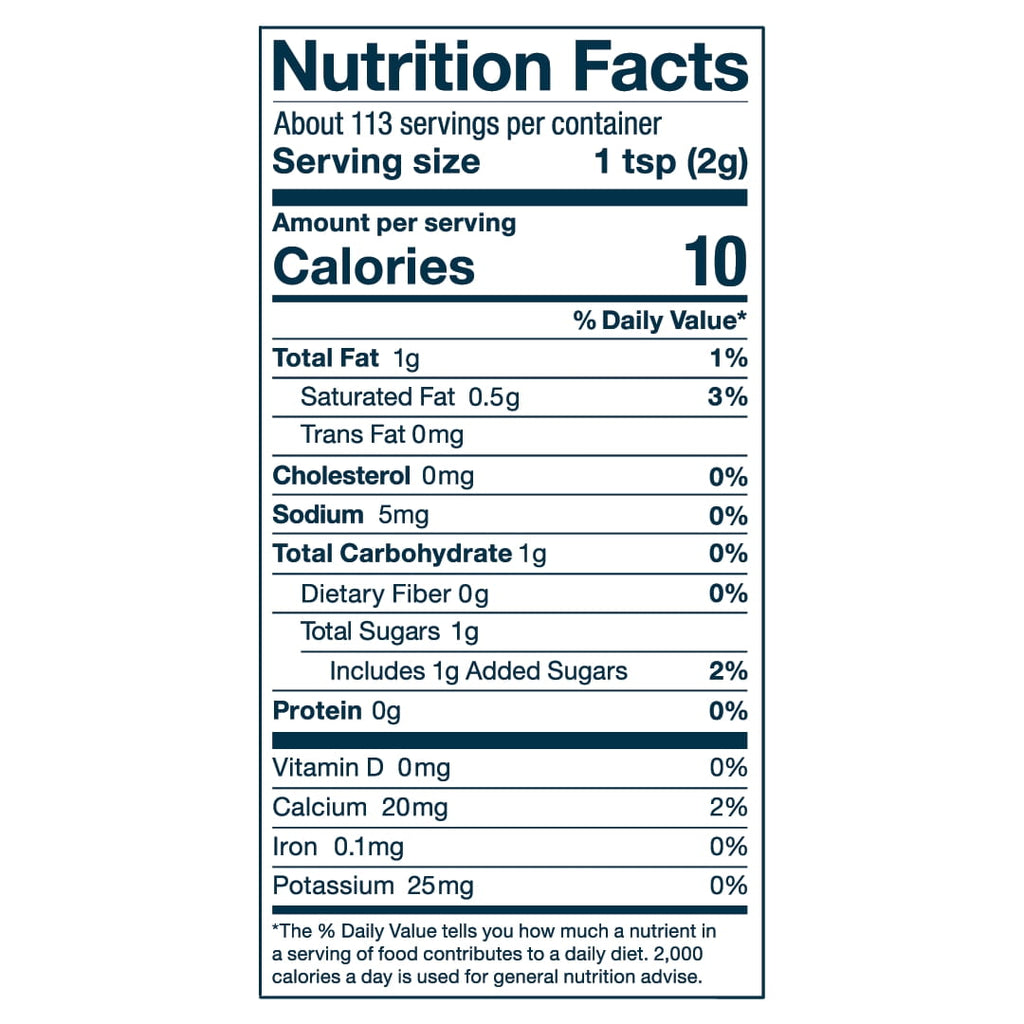 Nutrition Facts Label