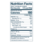 Vanilla instant latte nutritional facts. 