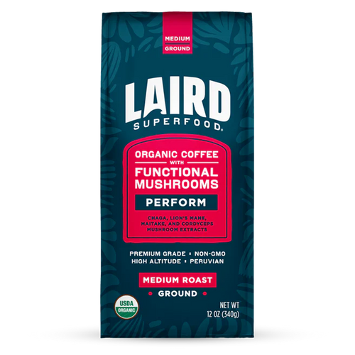 Organic PERFORM Functional Mushroom Coffee - Medium Roast Ground