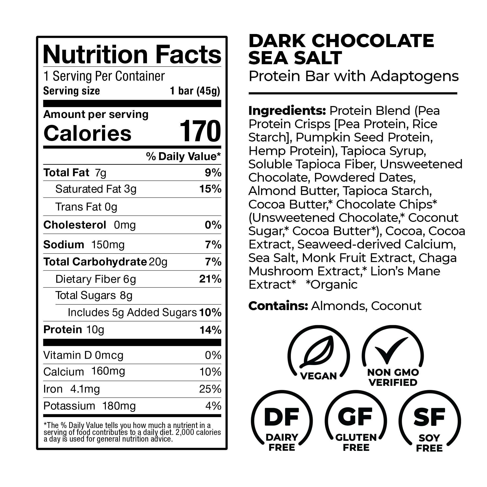 Dark Chocolate Sea Salt Protein Bar