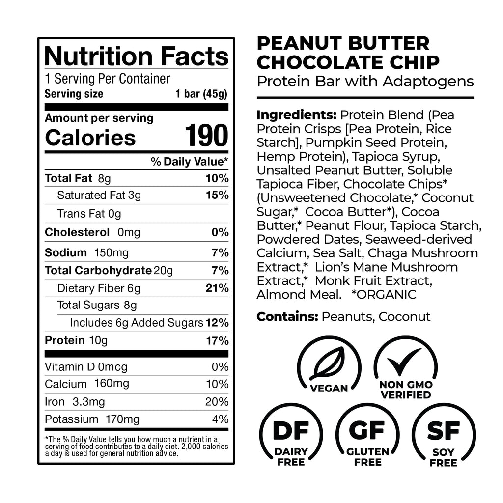 Peanut Butter Chocolate Chip Protein Bars