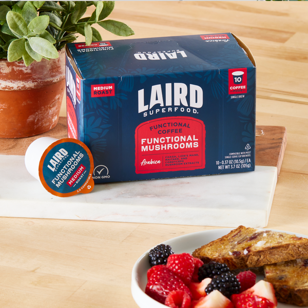 Functional Mushroom Coffee KCups Medium Roast Laird Superfood