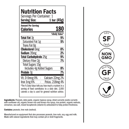 Picky Bars, Laird Superfood Energy Bar